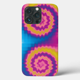Gefärbte Krawatte groovy funky Retro Swirt farbenf Case-Mate iPhone Hülle