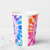 Gefärbte Krawatte Groovy Hippie Bold Bunter Geburt Pappbecher (Rechts)