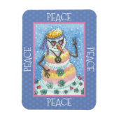 GEFÄRBTE KRAWATTE GROOVY SNOWMAN, WELTFRIEDEN CHRI MAGNET (Vertikal)