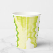 Gefärbte Krawatte grün wirbelndes trendiges Retrom Pappbecher (Rechts)