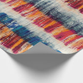 gefärbte Krawatte Grunge-Styling-Simulation Geschenkpapier (Ecke)