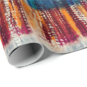gefärbte Krawatte Grunge-Styling-Simulation Geschenkpapier (Rolleneckpunkt)