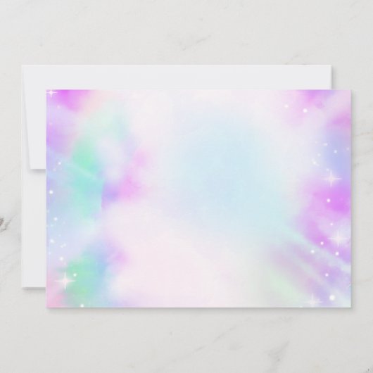 Gefärbte Krawatte Gymnastik Jump Birthday Party Fo Einladung (Rückseite)