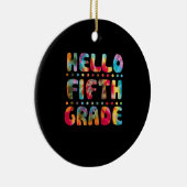 Gefärbte Krawatte Hallo Schüler der 5. Klasse Keramik Ornament (Rechts)