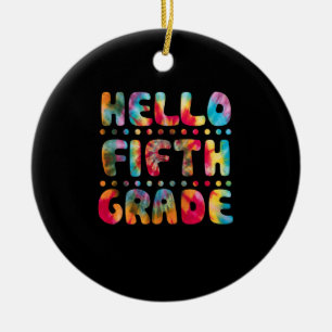 Gefärbte Krawatte Hallo Schüler der 5. Klasse Keramik Ornament