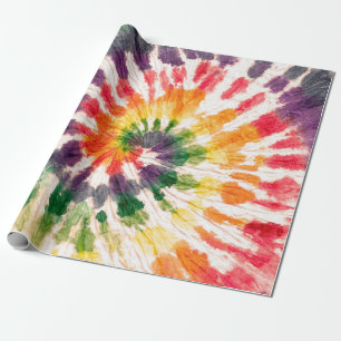 Gefärbte Krawatte Handgezeichneter Regenbogen Shib Geschenkpapier