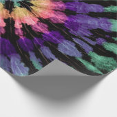 Gefärbte Krawatte Handgezeichneter Regenbogen Shib Geschenkpapier (Ecke)