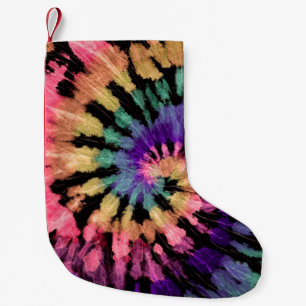 Gefärbte Krawatte Handgezeichneter Regenbogen Shib Kleiner Weihnachtsstrumpf