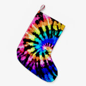 Gefärbte Krawatte Handgezeichneter Regenbogen Shib Kleiner Weihnachtsstrumpf (Vorderansicht (hängend))