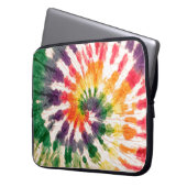 Gefärbte Krawatte Handgezeichneter Regenbogen Shib Laptopschutzhülle (Vorderseite Links)