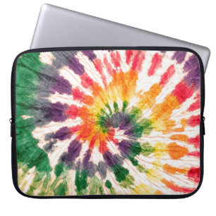 Gefärbte Krawatte Handgezeichneter Regenbogen Shib Laptopschutzhülle