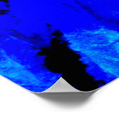 Gefärbte Krawatte Handgezeichneter Regenbogen Shib Poster (Ecke)