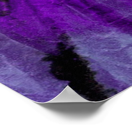 Gefärbte Krawatte Handgezeichneter Regenbogen Shib Poster (Ecke)