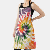 Gefärbte Krawatte Handgezeichneter Regenbogen Shib Schürze (InSitu)