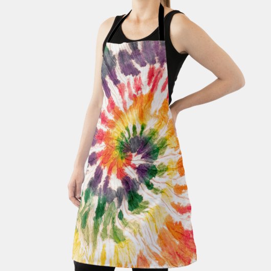 Gefärbte Krawatte Handgezeichneter Regenbogen Shib Schürze (InSitu)