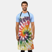 Gefärbte Krawatte Handgezeichneter Regenbogen Shib Schürze (Getragen)