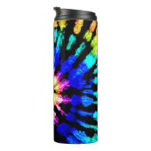 Gefärbte Krawatte Handgezeichneter Regenbogen Shib Thermosbecher (Nach rechts gedreht)