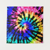 Gefärbte Krawatte Handgezeichneter Regenbogen Shib Wandteppich (Vorderseite (Horizontal))