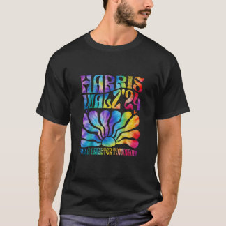 Gefärbte Krawatte Harris Waltz 2024 Wahl Kamala T  T-Shirt