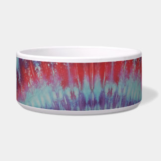 Gefärbte Krawatte Haustier Schüssel 2