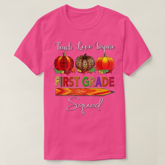 Gefärbte Krawatte Herbst 1. Klasse Lehrer T-Shirt (Design vorne)