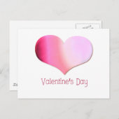 gefärbte Krawatte Herz Postkarte (Vorne/Hinten)