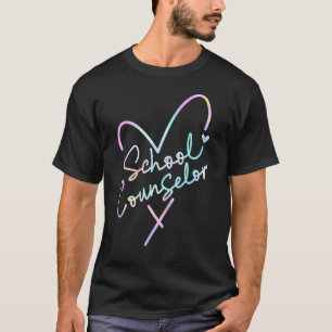 Gefärbte Krawatte Herzberater zurück zur Schulbera T-Shirt