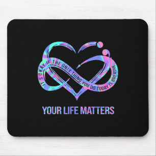 Gefärbte Krawatte Herzlich Willkommen bei Suizidpr Mousepad