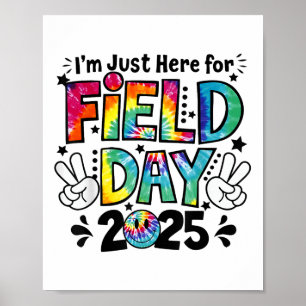 Gefärbte Krawatte hier für den Feldtag 2025 Poster