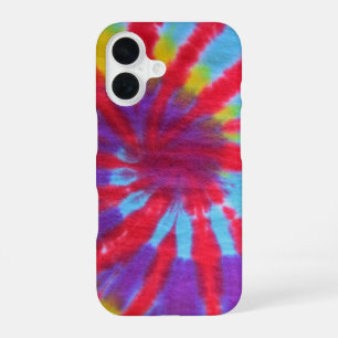 Gefärbte Krawatte Hippie Design iPhone 16 Hülle