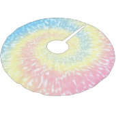 Gefärbte Krawatte Hippie Swirl Weihnachten Polyester Weihnachtsbaumdecke (Schrägansicht)