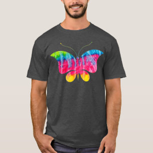 Gefärbte Krawatte Hippy Butterfly Science liebt Gr T-Shirt