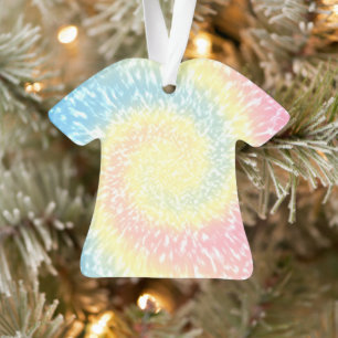 gefärbte Krawatte Hippy Swirl Thirt Weihnachten Ornament