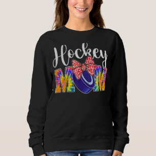 Gefärbte Krawatte Hockey Mama Mama Sport Muttertag Sweatshirt