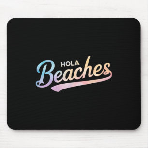 Gefärbte Krawatte Hola Beaches Funny Beach Sommeru Mousepad