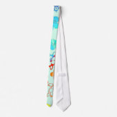 Gefärbte Krawatte Honu und Hibiskus (Rückseite)