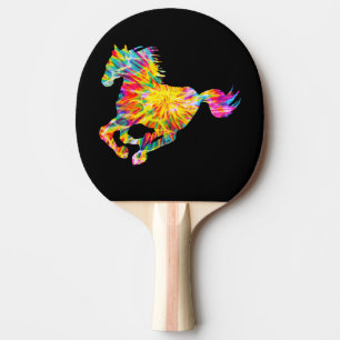 GEFÄRBTE KRAWATTE HORSE TISCHTENNIS SCHLÄGER