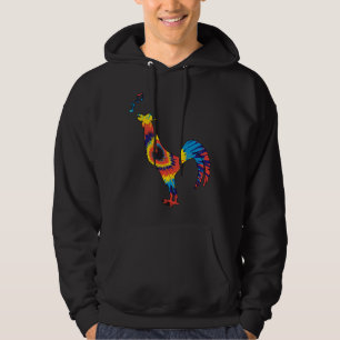 gefärbte Krawatte Hühnerlied Hoodie