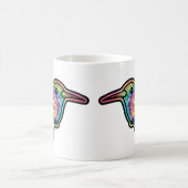 Gefärbte Krawatte Hummingbird Kaffeetasse (Mittel)