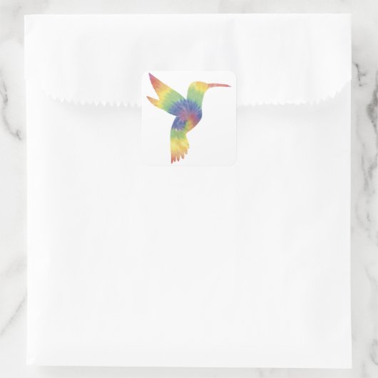 Gefärbte Krawatte Hummingbird Sticker (Tasche)