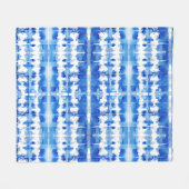 Gefärbte Krawatte Indigo shibori decke (Vorderseite (Horizontal))