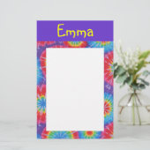 Gefärbte Krawatte individuell anpassbar stationär Briefpapier (Stehend Vorderseite)