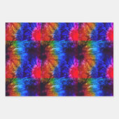 Gefärbte Krawatte Jamaican Green Textile Art Nr. 4 Geschenkpapier Set (Vorderseite 3)