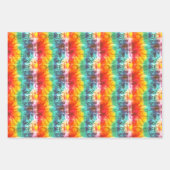 Gefärbte Krawatte Jamaican Green Textile Art Nr. 4 Geschenkpapier Set (Vorderseite 2)