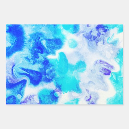 Gefärbte Krawatte Jeden Anlaß Drei verschiedene Fa Geschenkpapier Set (Vorderseite 2)