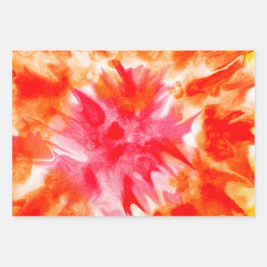 Gefärbte Krawatte Jeden Anlaß Drei verschiedene Fa Geschenkpapier Set (Vorderseite)