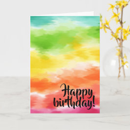 Gefärbte Krawatte Karte