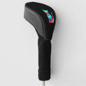 Gefärbte Krawatte Katze _ Farbige Tye Färbung Kätz Golf Headcover (angewinkelt)