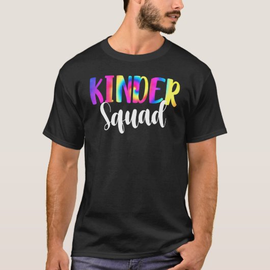 Gefärbte Krawatte Kinder Squad Kindergarten Zurück T-Shirt (Vorderseite)