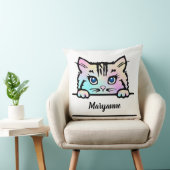Gefärbte Krawatte Kitty Kissen (Stuhl )